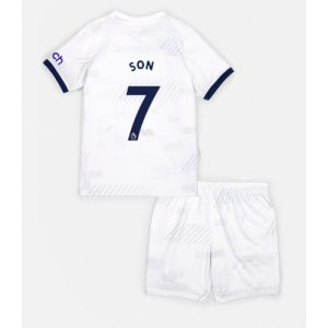 Tottenham Hotspur Fotballdrakt Barn Son Heung-min #7 Hjemmedrakt 2023-24 Kortermet (+ Korte bukser)