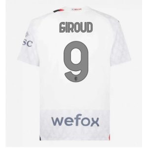 AC Milan Fotballdrakt Herre Olivier Giroud #9 Bortedrakt 2023-24 Kortermet