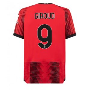 AC Milan Fotballdrakt Herre Olivier Giroud #9 Hjemmedrakt 2023-24 Kortermet