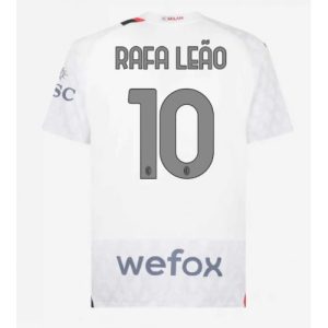 AC Milan Fotballdrakt Herre Rafael Leao #10 Bortedrakt 2023-24 Kortermet