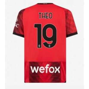 AC Milan Fotballdrakt Herre Theo Hernandez #19 Hjemmedrakt 2023-24 Kortermet