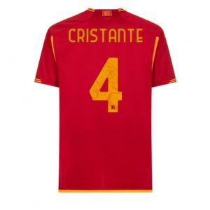 AS Roma Fotballdrakt Herre Bryan Cristante #4 Hjemmedrakt 2023-24 Kortermet