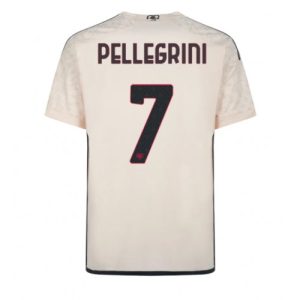 AS Roma Fotballdrakt Herre Lorenzo Pellegrini #7 Bortedrakt 2023-24 Kortermet