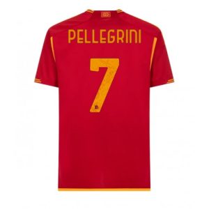 AS Roma Fotballdrakt Herre Lorenzo Pellegrini #7 Hjemmedrakt 2023-24 Kortermet