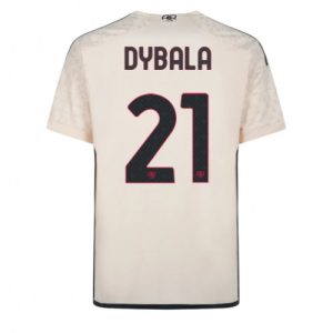 AS Roma Fotballdrakt Herre Paulo Dybala #21 Bortedrakt 2023-24 Kortermet