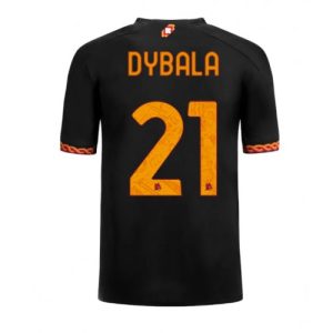 AS Roma Fotballdrakt Herre Paulo Dybala #21 Tredjedrakt 2023-24 Kortermet
