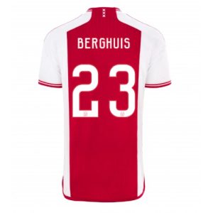 Ajax Fotballdrakt Herre Steven Berghuis #23 Hjemmedrakt 2023-24 Kortermet