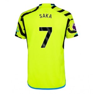 Arsenal Fotballdrakt Herre Bukayo Saka #7 Bortedrakt 2023-24 Kortermet