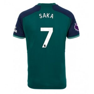 Arsenal Fotballdrakt Herre Bukayo Saka #7 Tredjedrakt 2023-24 Kortermet