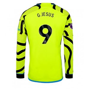 Arsenal Fotballdrakt Herre Gabriel Jesus #9 Bortedrakt 2023-24 Langermet