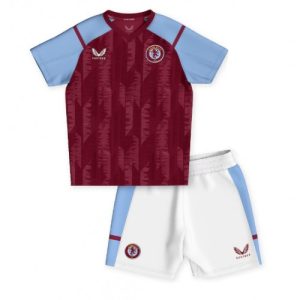Aston Villa Fotballdrakt Barn Hjemmedrakt 2023-24 Kortermet (+ Korte bukser)