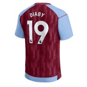 Aston Villa Fotballdrakt Herre Moussa Diaby #19 Hjemmedrakt 2023-24 Kortermet