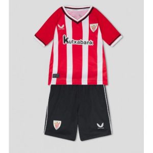Athletic Bilbao Fotballdrakt Barn Hjemmedrakt 2023-24 Kortermet (+ Korte bukser)