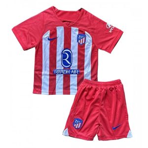 Atletico Madrid Fotballdrakt Barn Hjemmedrakt 2023-24 Kortermet (+ Korte bukser)