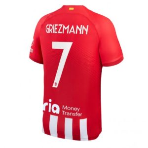 Atletico Madrid Fotballdrakt Herre Antoine Griezmann #7 Hjemmedrakt 2023-24 Kortermet