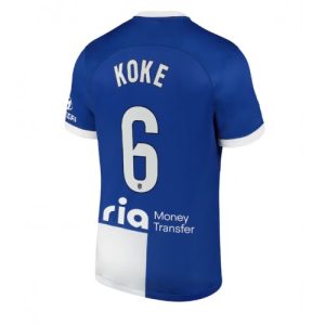 Atletico Madrid Fotballdrakt Herre Koke #6 Bortedrakt 2023-24 Kortermet