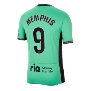 Atletico Madrid Fotballdrakt Herre Memphis Depay #9 Tredjedrakt 2023-24 Kortermet