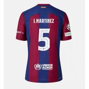 Barcelona Fotballdrakt Herre Inigo Martinez #5 Hjemmedrakt 2023-24 Kortermet