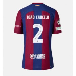 Barcelona Fotballdrakt Herre Joao Cancelo #2 Hjemmedrakt 2023-24 Kortermet