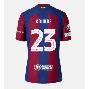 Barcelona Fotballdrakt Herre Jules Kounde #23 Hjemmedrakt 2023-24 Kortermet