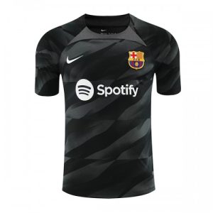 Barcelona Fotballdrakt Herre Keeper Bortedrakt 2023-24 Kortermet