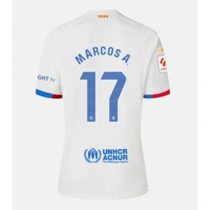 Barcelona Fotballdrakt Herre Marcos Alonso #17 Bortedrakt 2023-24 Kortermet