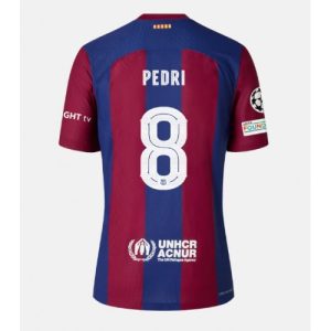 Barcelona Fotballdrakt Herre Pedri Gonzalez #8 Hjemmedrakt 2023-24 Kortermet
