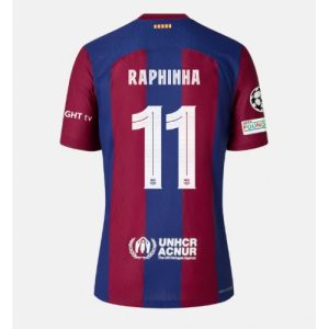 Barcelona Fotballdrakt Herre Raphinha Belloli #11 Hjemmedrakt 2023-24 Kortermet