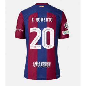 Barcelona Fotballdrakt Herre Sergi Roberto #20 Hjemmedrakt 2023-24 Kortermet