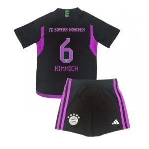 Bayern Munich Fotballdrakt Barn Joshua Kimmich #6 Bortedrakt 2023-24 Kortermet (+ Korte bukser)