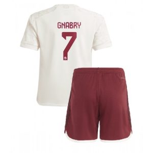 Bayern Munich Fotballdrakt Barn Serge Gnabry #7 Tredjedrakt 2023-24 Kortermet (+ Korte bukser)