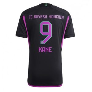 Bayern Munich Fotballdrakt Herre Harry Kane #9 Bortedrakt 2023-24 Kortermet