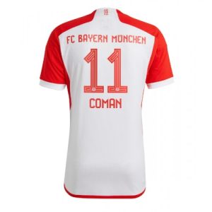 Bayern Munich Fotballdrakt Herre Kingsley Coman #11 Hjemmedrakt 2023-24 Kortermet