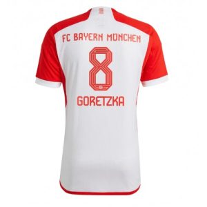 Bayern Munich Fotballdrakt Herre Leon Goretzka #8 Hjemmedrakt 2023-24 Kortermet