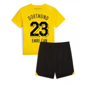 Borussia Dortmund Fotballdrakt Barn Emre Can #23 Hjemmedrakt 2023-24 Kortermet (+ Korte bukser)