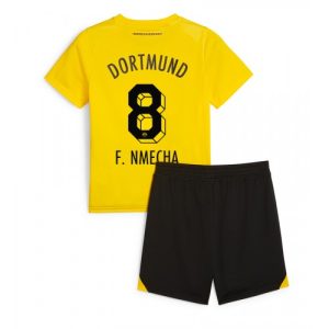 Borussia Dortmund Fotballdrakt Barn Felix Nmecha #8 Hjemmedrakt 2023-24 Kortermet (+ Korte bukser)