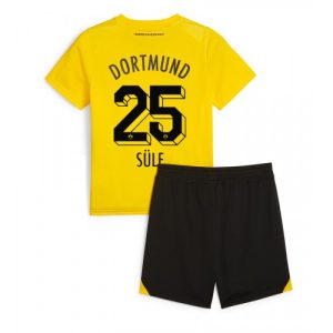Borussia Dortmund Fotballdrakt Barn Niklas Sule #25 Hjemmedrakt 2023-24 Kortermet (+ Korte bukser)
