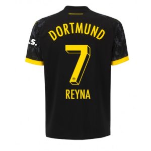 Borussia Dortmund Fotballdrakt Herre Giovanni Reyna #7 Bortedrakt 2023-24 Kortermet