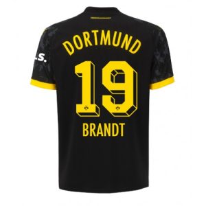 Borussia Dortmund Fotballdrakt Herre Julian Brandt #19 Bortedrakt 2023-24 Kortermet
