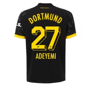 Borussia Dortmund Fotballdrakt Herre Karim Adeyemi #27 Bortedrakt 2023-24 Kortermet