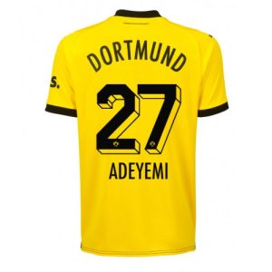 Borussia Dortmund Fotballdrakt Herre Karim Adeyemi #27 Hjemmedrakt 2023-24 Kortermet