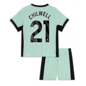 Chelsea Fotballdrakt Barn Ben Chilwell #21 Tredjedrakt 2023-24 Kortermet (+ Korte bukser)