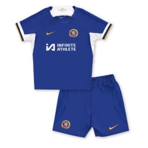 Chelsea Fotballdrakt Barn Hjemmedrakt 2023-24 Kortermet (+ Korte bukser)