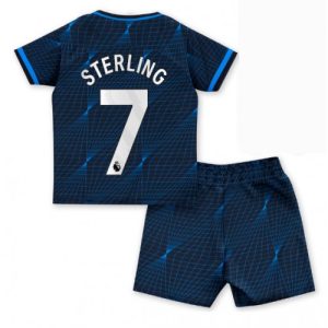 Chelsea Fotballdrakt Barn Raheem Sterling #7 Bortedrakt 2023-24 Kortermet (+ Korte bukser)