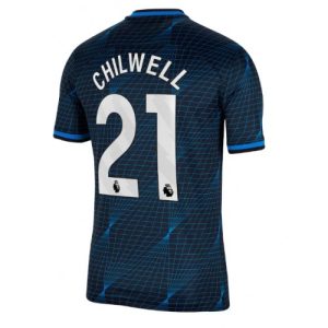 Chelsea Fotballdrakt Herre Ben Chilwell #21 Bortedrakt 2023-24 Kortermet