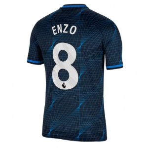 Chelsea Fotballdrakt Herre Enzo Fernandez #8 Bortedrakt 2023-24 Kortermet