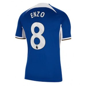Chelsea Fotballdrakt Herre Enzo Fernandez #8 Hjemmedrakt 2023-24 Kortermet