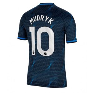 Chelsea Fotballdrakt Herre Mykhailo Mudryk #10 Bortedrakt 2023-24 Kortermet