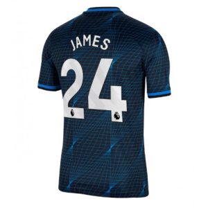 Chelsea Fotballdrakt Herre Reece James #24 Bortedrakt 2023-24 Kortermet