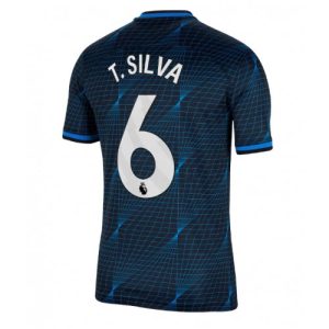 Chelsea Fotballdrakt Herre Thiago Silva #6 Bortedrakt 2023-24 Kortermet